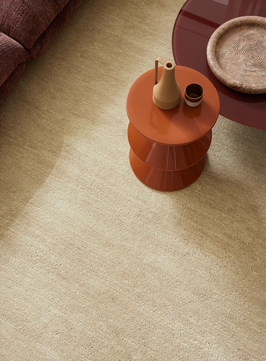 Beiger Teppich Detail