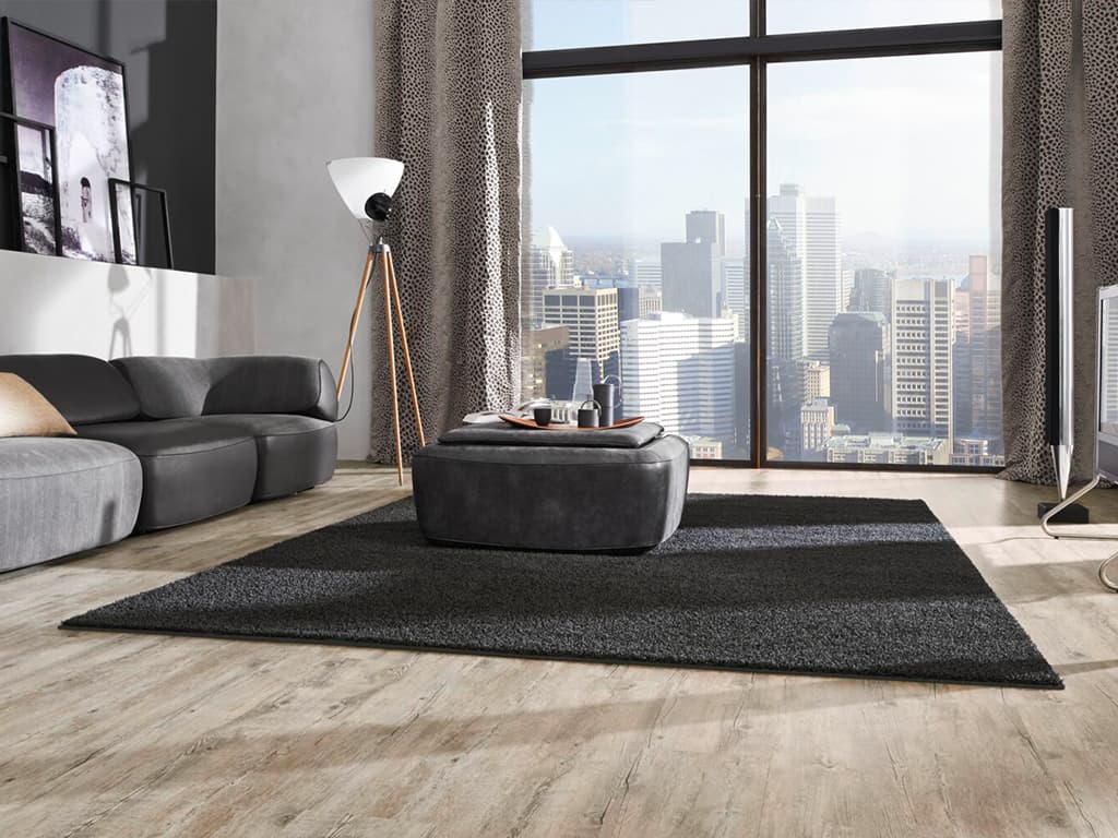 Vinylboden mit Holzoptik im Wohnzimmer
