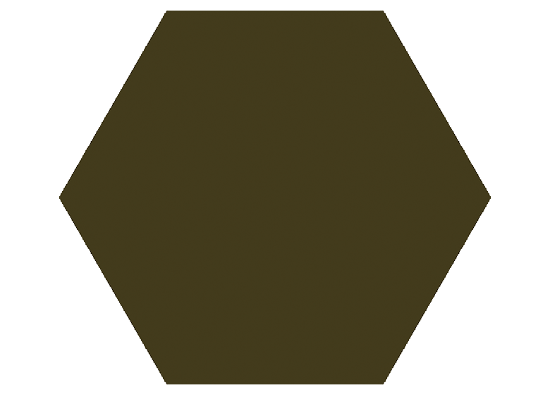 großes grünes Hexagon